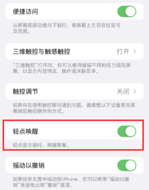 老新镇苹果授权维修站分享iPhone轻点无法唤醒怎么办