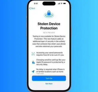 老新镇苹果授权维修店分享被盗设备保护功能开启方法 